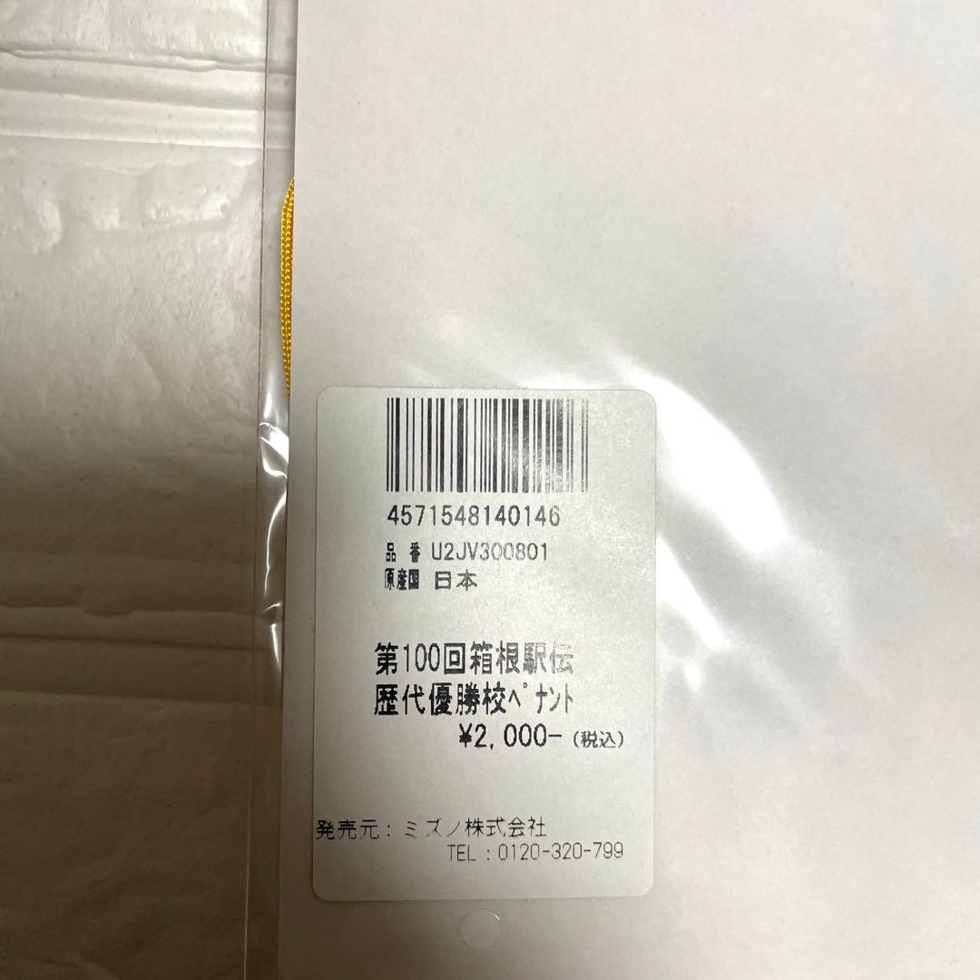 1/18 スポーツ 第100回 箱根駅伝 ペナント 歴代優勝校