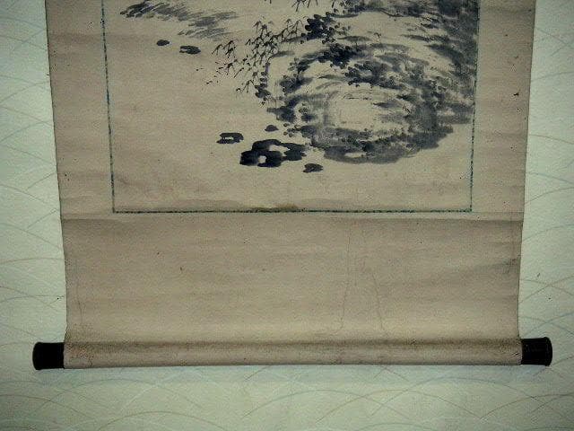 ♥掛軸　山水画　 成木 星洲 　掛け軸　骨董品