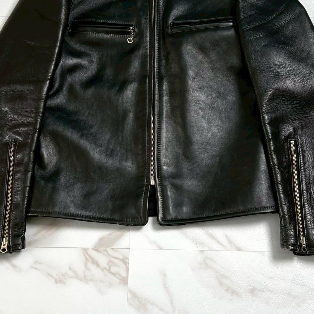 Buco ブコ リアルマッコイズ J−100 茶芯 ホースハイド ライダース 黒