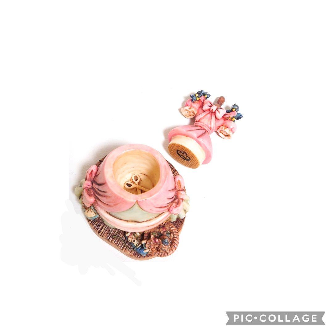 ハーモニーキングダム　シンデレラ　ピンクドレス　フィギュア　小物入れ　LE500