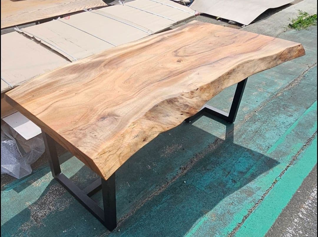 阿蘇杉　杉　一枚板　ダイニング　テーブル　楠　栃　ウォールナット　ブビンガ