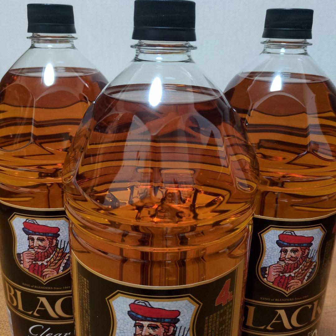 ブラックニッカ クリア 4L 3本 未開封 BLACK CLEAR ウィスキー