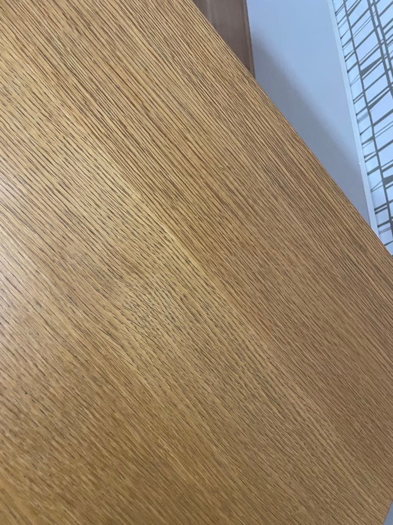 廃盤　無印良品　オーク材テーブル　150㌢　丸脚