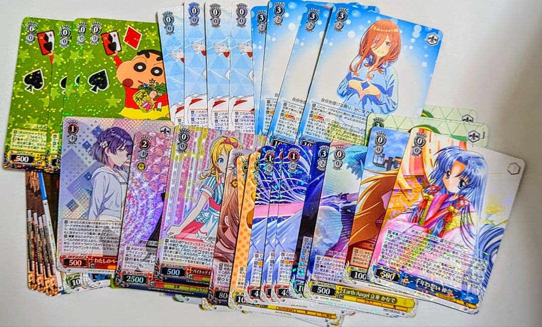 ヴァイスシュヴァルツ 引退セット SR RR WIR PR U C 計50枚以上 - メルカリ