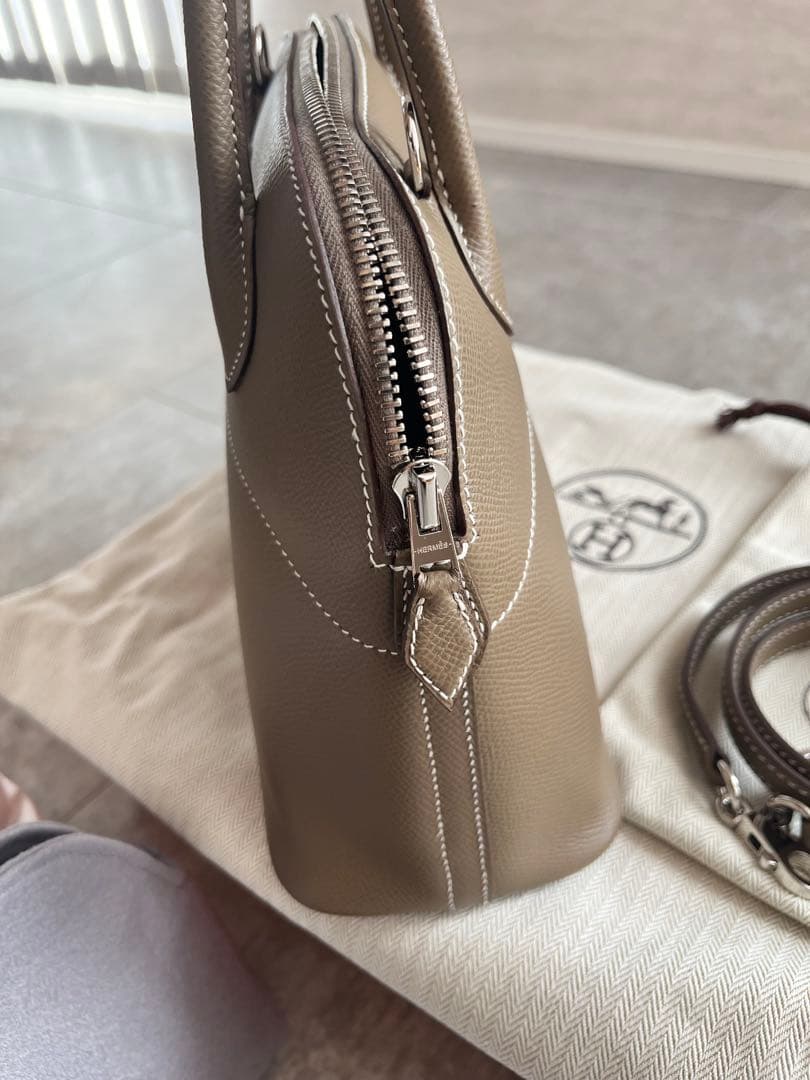 エルメス　ボリード27 ボリードミニ　エトゥープ　マカロンボリード