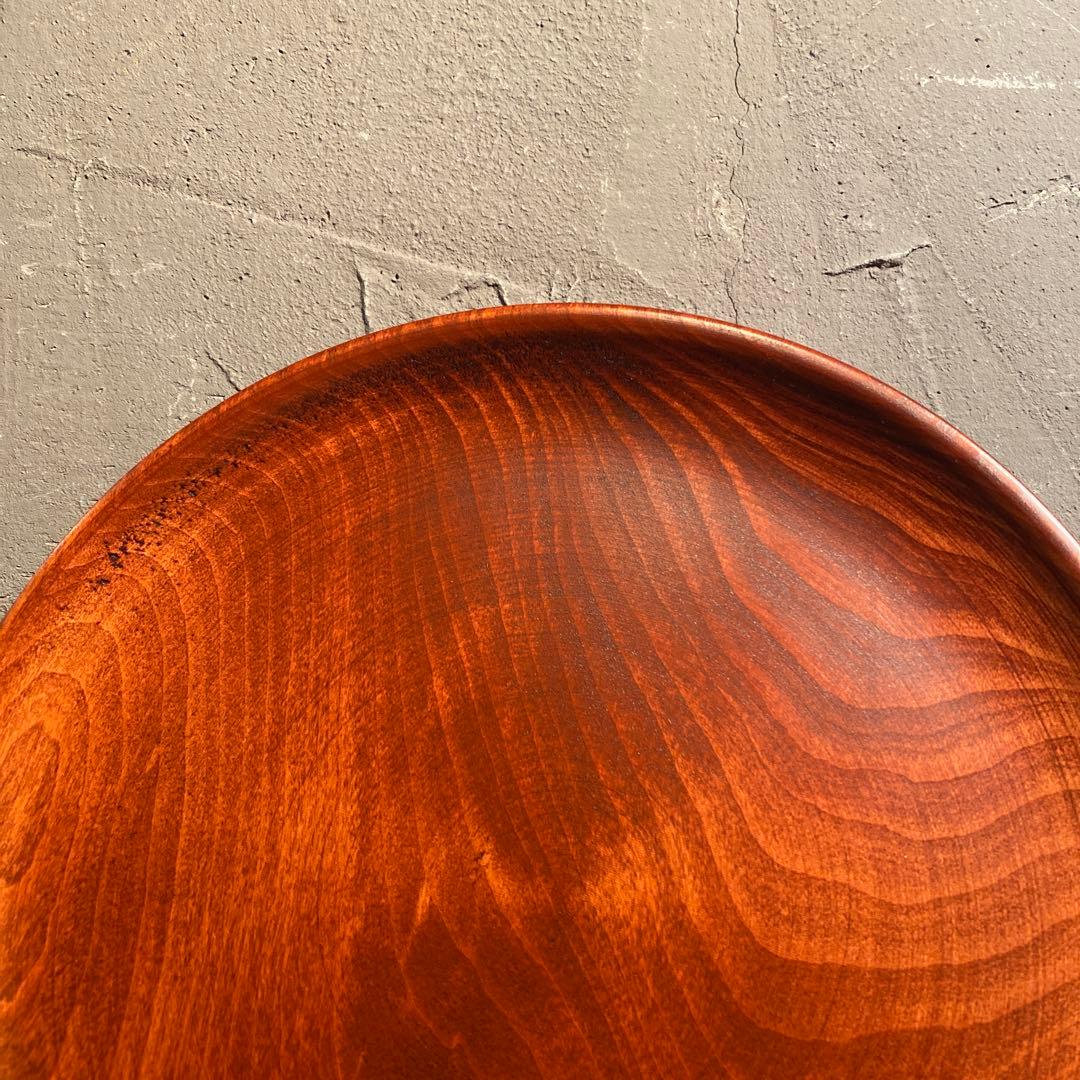 鈴木忠次作 木製皿 漆芸 漆器 菓子鉢 未使用品 伝統工芸 稀少 作家物