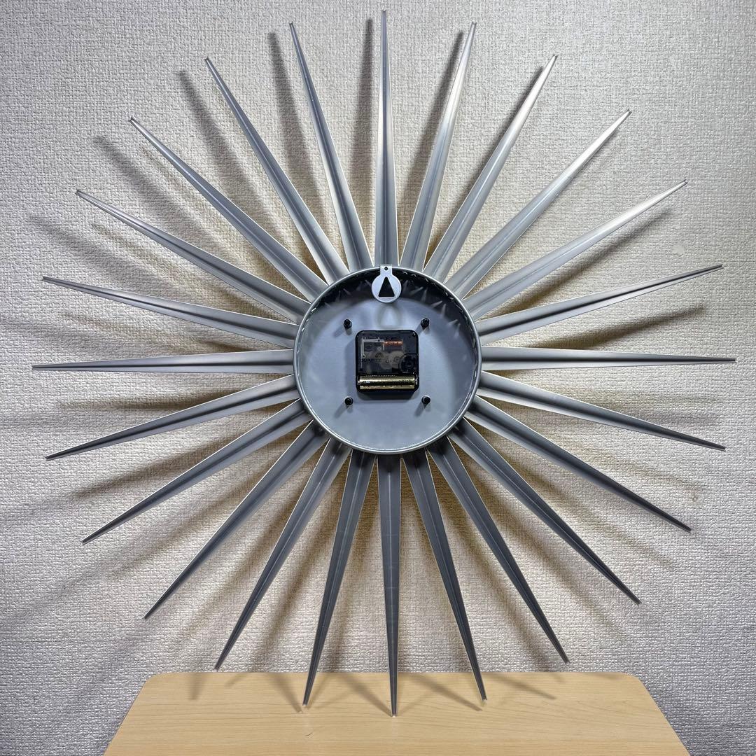 Emits Time ミッドセンチュリー　サンバースト　壁掛け　時計　ビンテージ