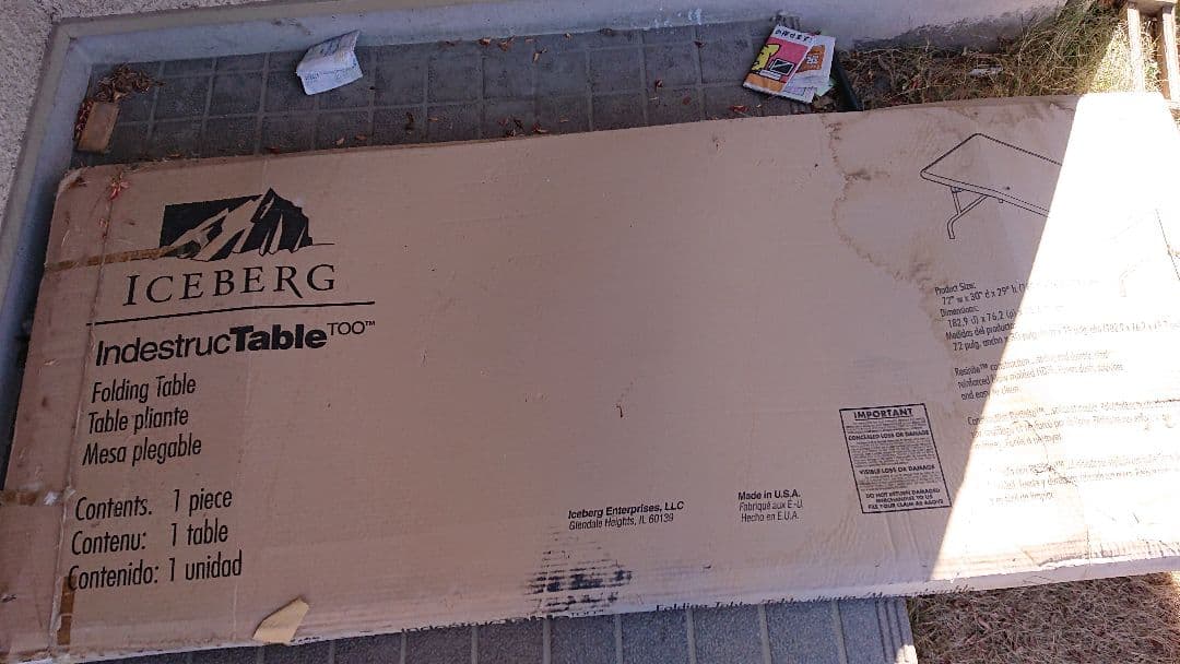 米軍放出 ICE BERG Indestruc Table テーブル ラスト1