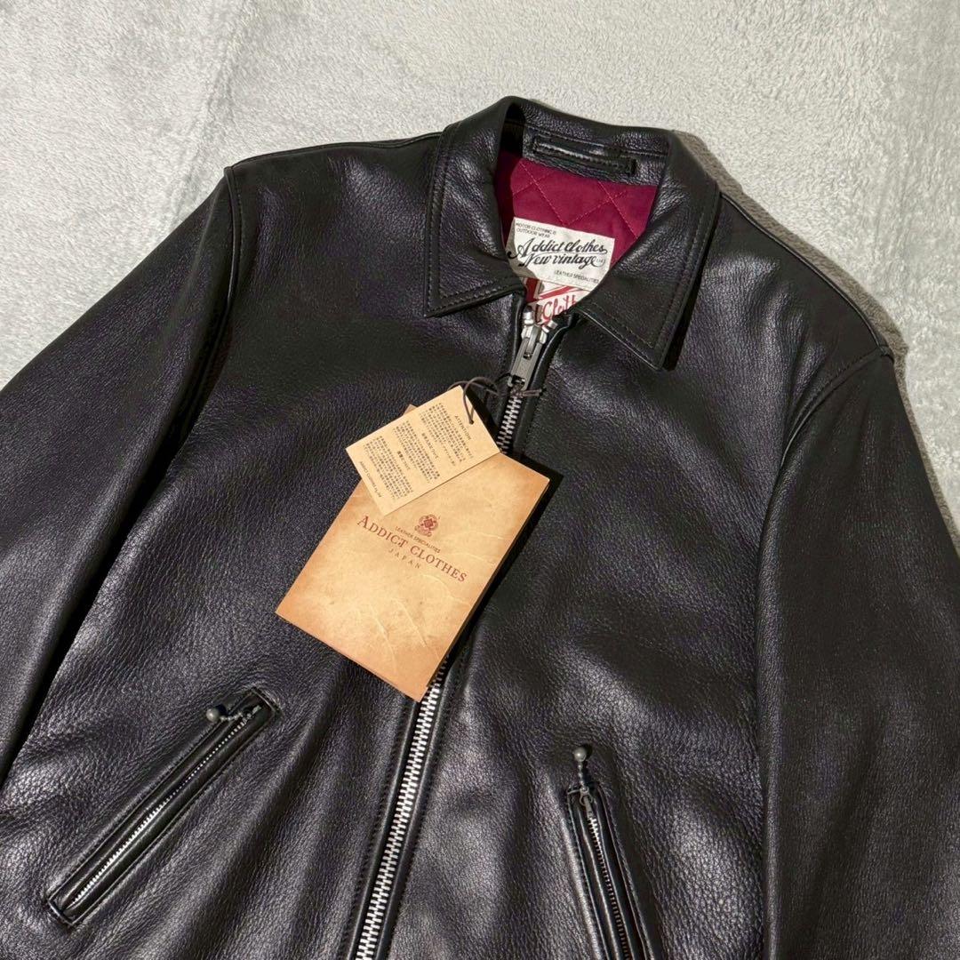 Addict Clothes レザージャケット 38サイズ 黒 アディクトクローズAD