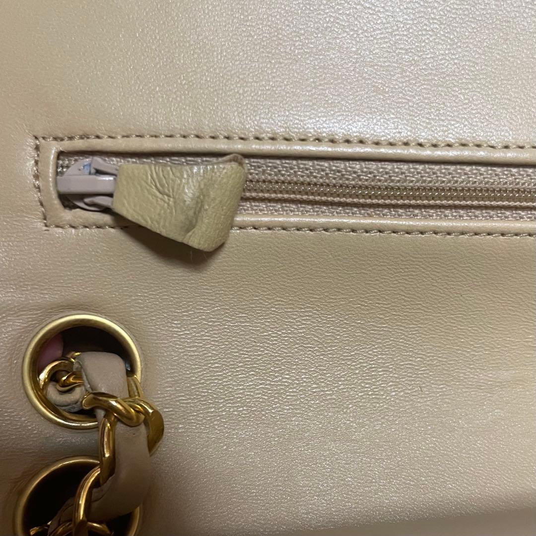 CHANEL マトラッセ ダブルフラップ Wチェーン チェーンショルダーバッグ