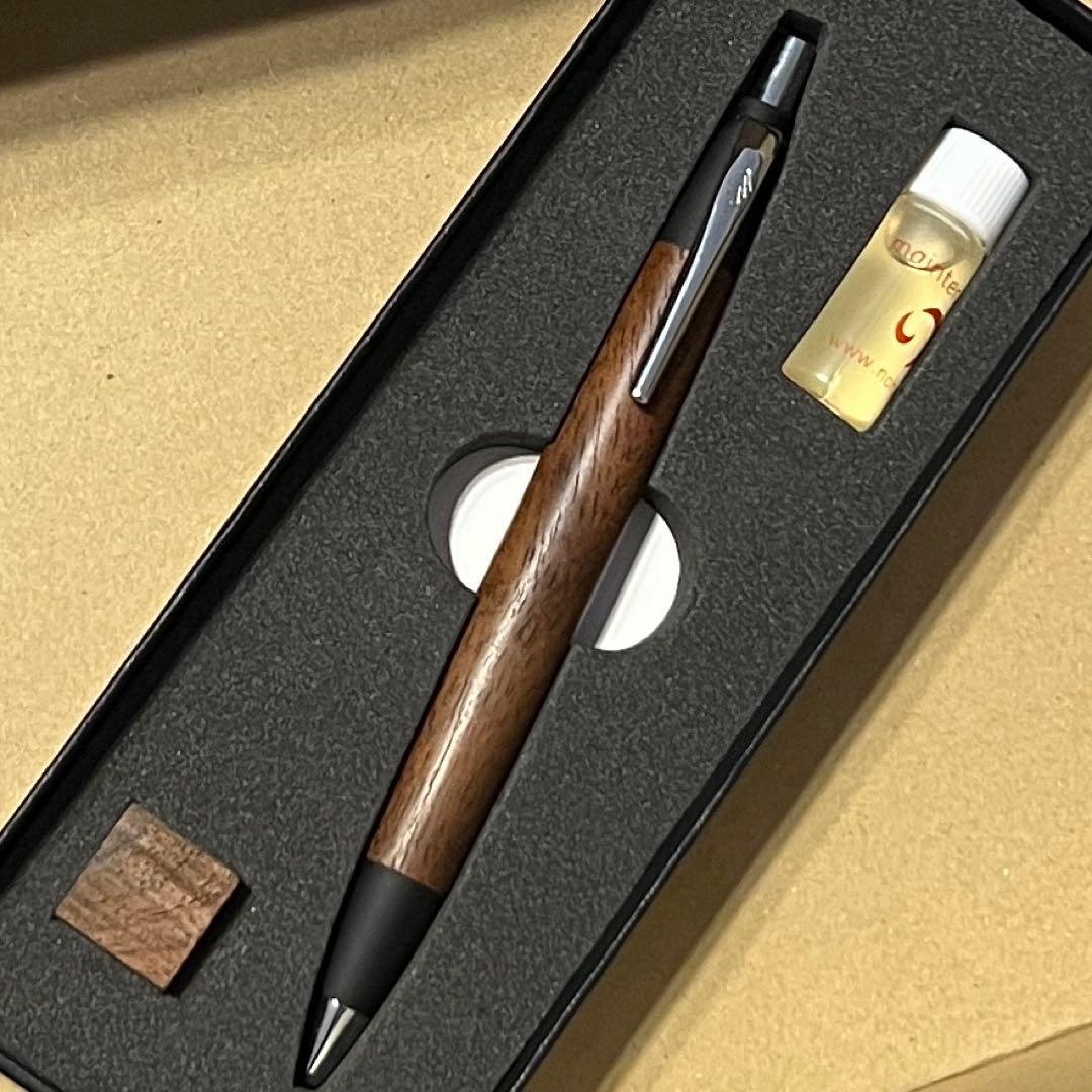 新品未使用 野原工芸 胡桃 ブラックウォールナット ボールペン・スタンダード