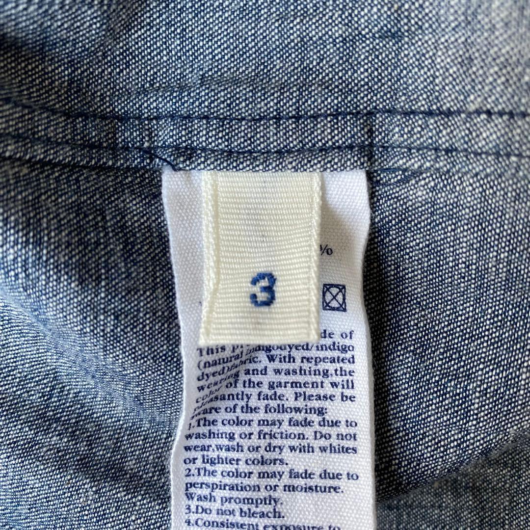 45rpm インディゴ コットンフレアティアードスカート ブルー サイズ3