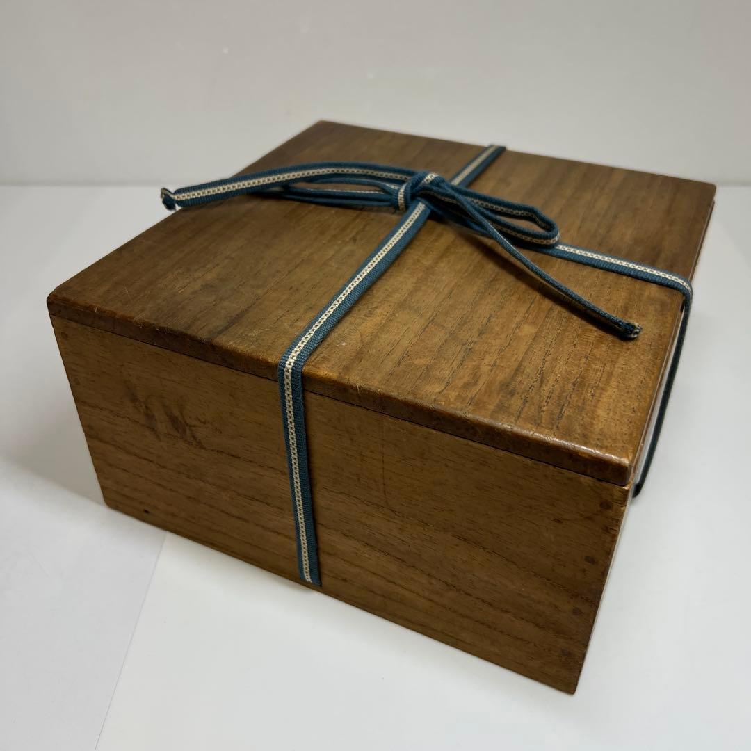 中国清朝時代　陽刻鳳凰文影青鉢　木箱　20.2㎝　東Y7-0702⭐︎2Fトコエサ