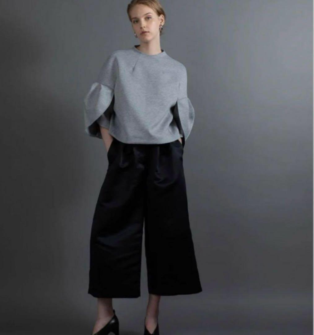 HEVE サテンガウチョパンツ36 ブラック heve サテンガウチョパンツ36