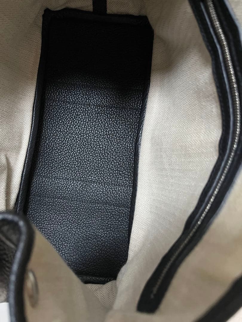 エルメス　ガーデンパーティー　ネゴンダ　レザー　黒　美品