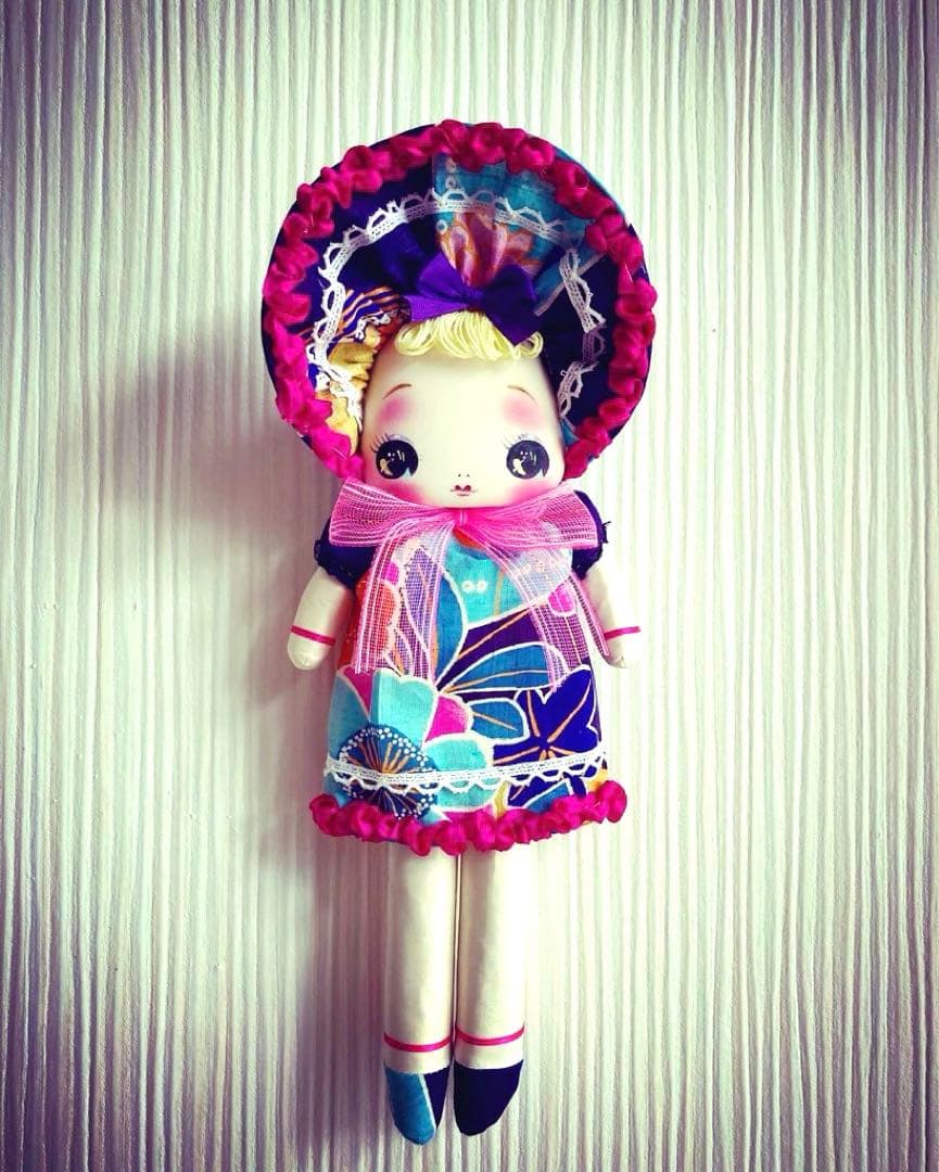 つきもとつきこの文化人形 ヘロヘロ人形 アンティーク着物 大正ロマン