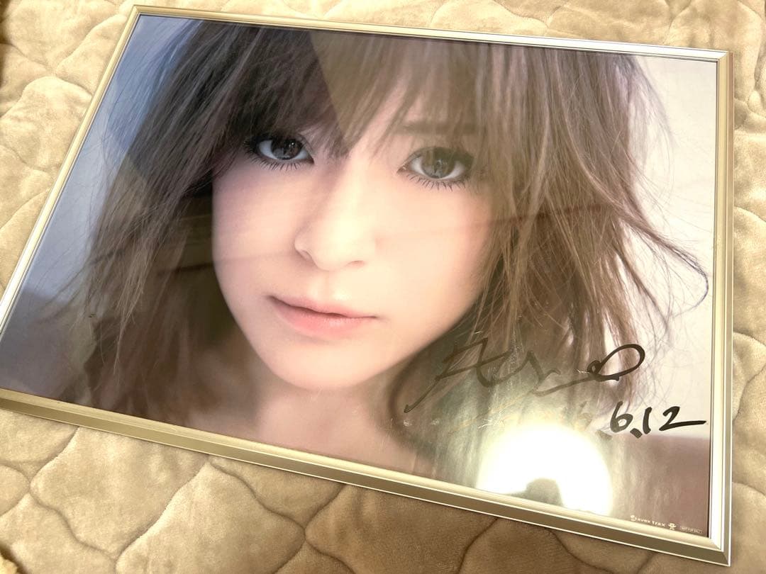 ☆浜崎あゆみ MADE IN JAPAN 6/12 直筆サインポスター