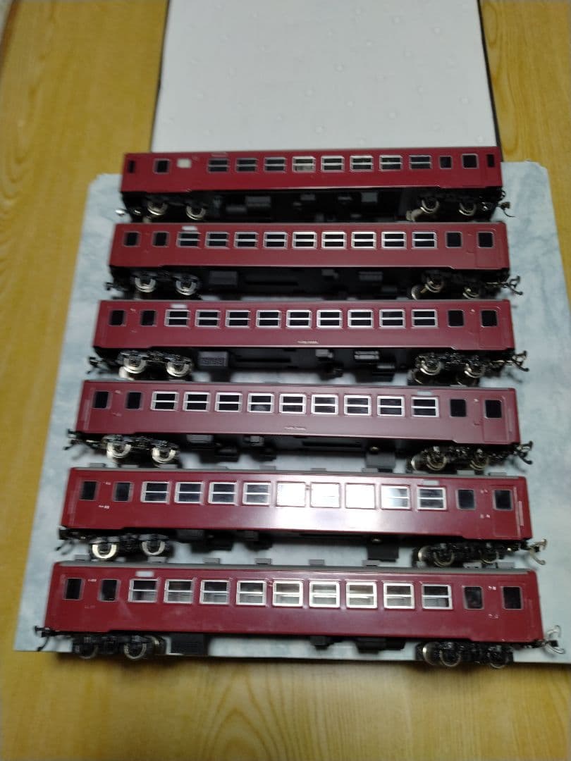 エンドウ　HOゲージ　オハ50系客車6両　ブラスモデル