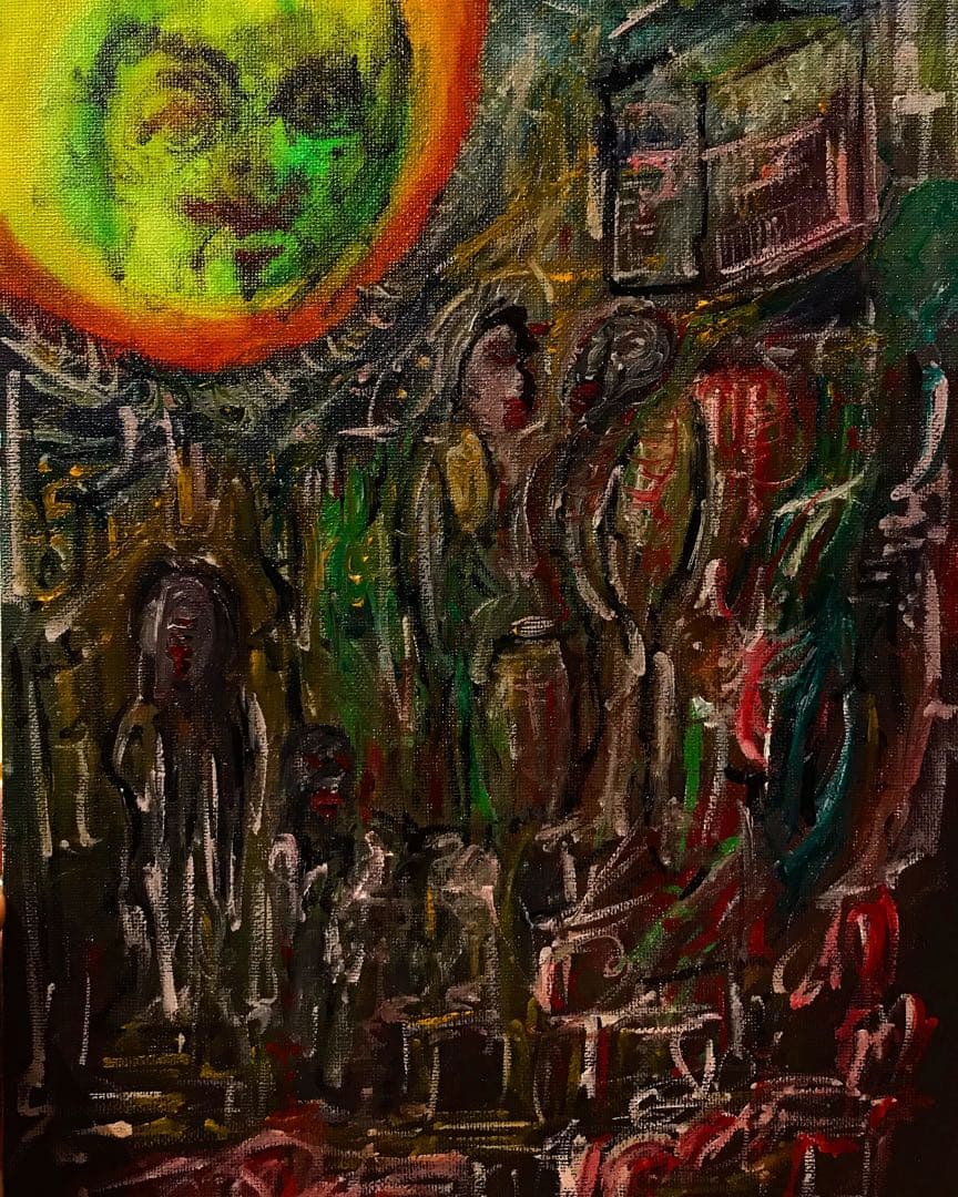 A4サイズ。キャンバス。油彩。原画。サイン入り可 A4サイズ。キャンバス。油彩。原画。サイン入り可 A4サイズ