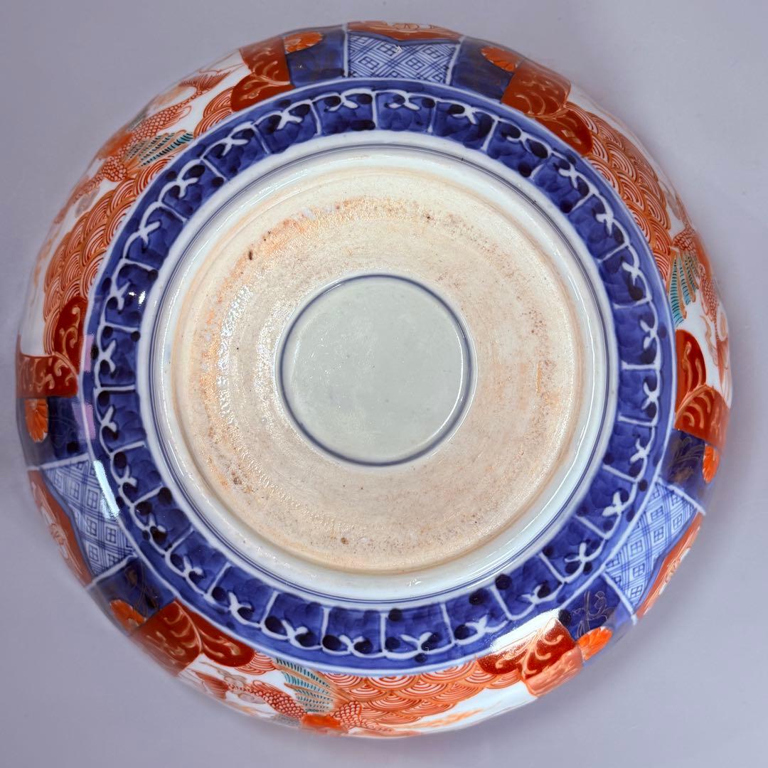 古伊万里 大聖寺伊万里 染錦三方龍仙人菊花型鉢 三ツ鉢揃い ショップ