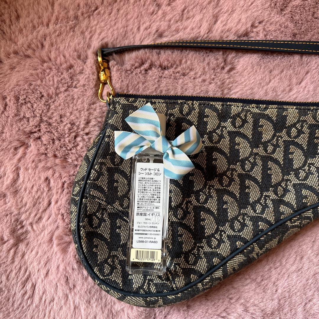 【直営店購入】Christian Dior ショルダーバッグ ダークブルー