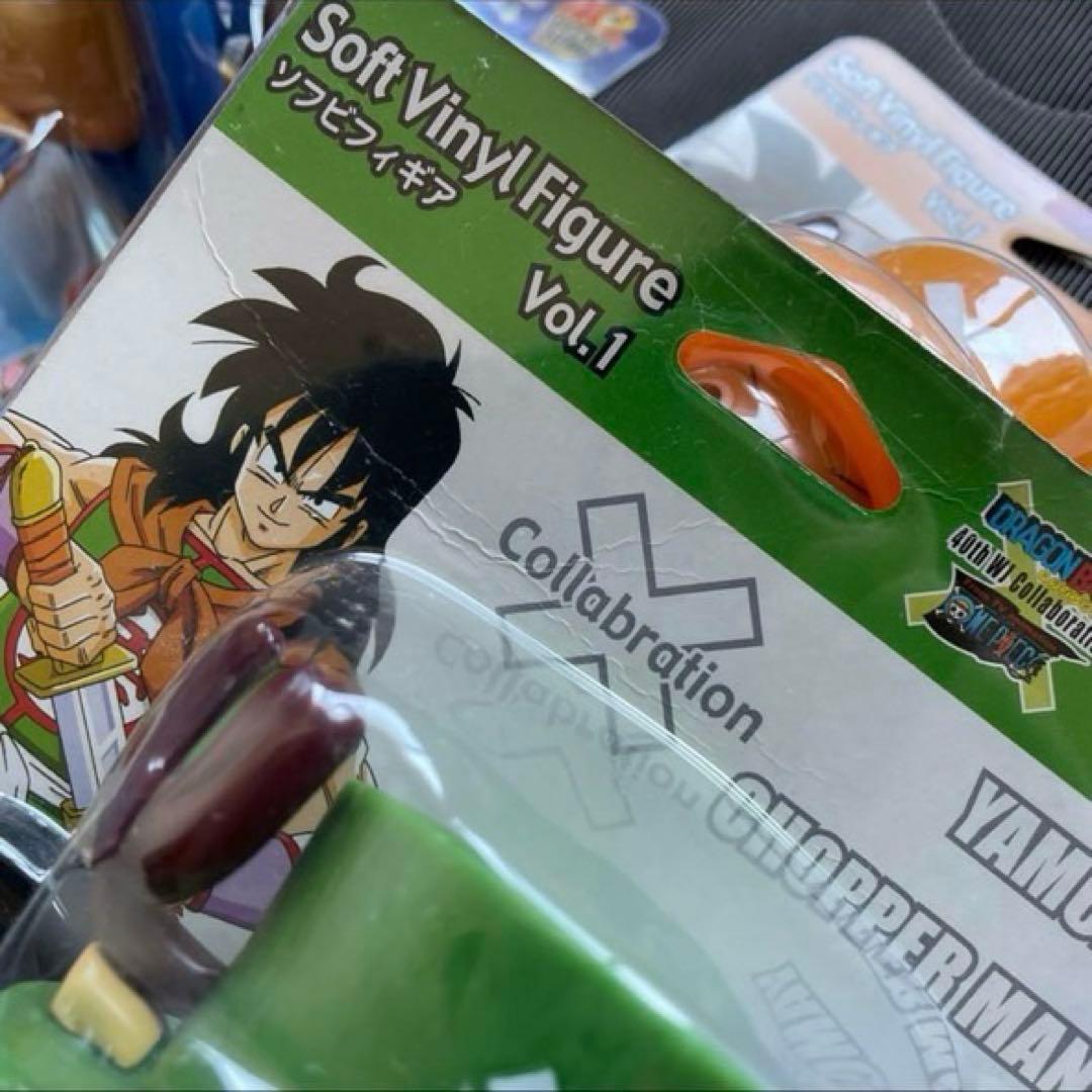 【新品未開封】ドラゴンボール×ワンピース　40周年コラボ　　ソフビフィギュア