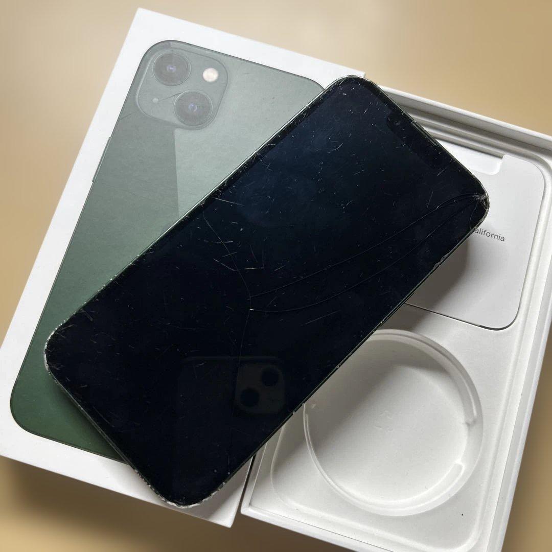iPhone13 128GB SIMフリー バッテリー最大容量78% 割れあり