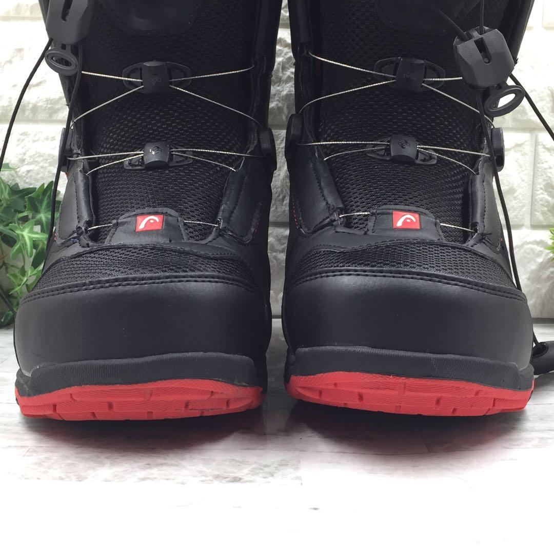 【美品】HEAD ヘッド ボア付き スノーボードブーツ 26.5 ブラック