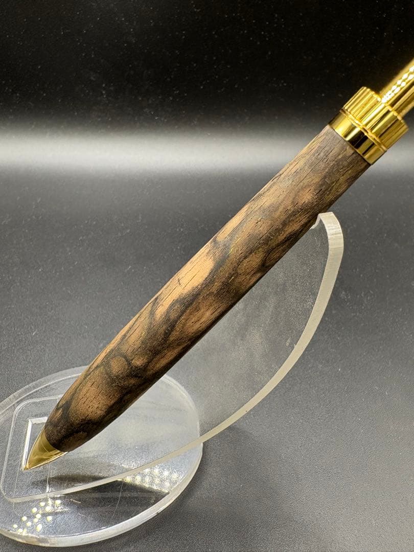 485 たっくる様専用 超極上 黒柿 孔雀杢 木軸シャーペン ボールペン｜2026