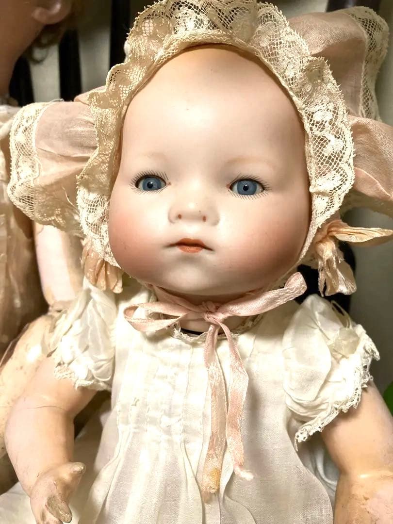 アンティーク ビスクドール アーモンドマルセル ベビー - メルカリ
