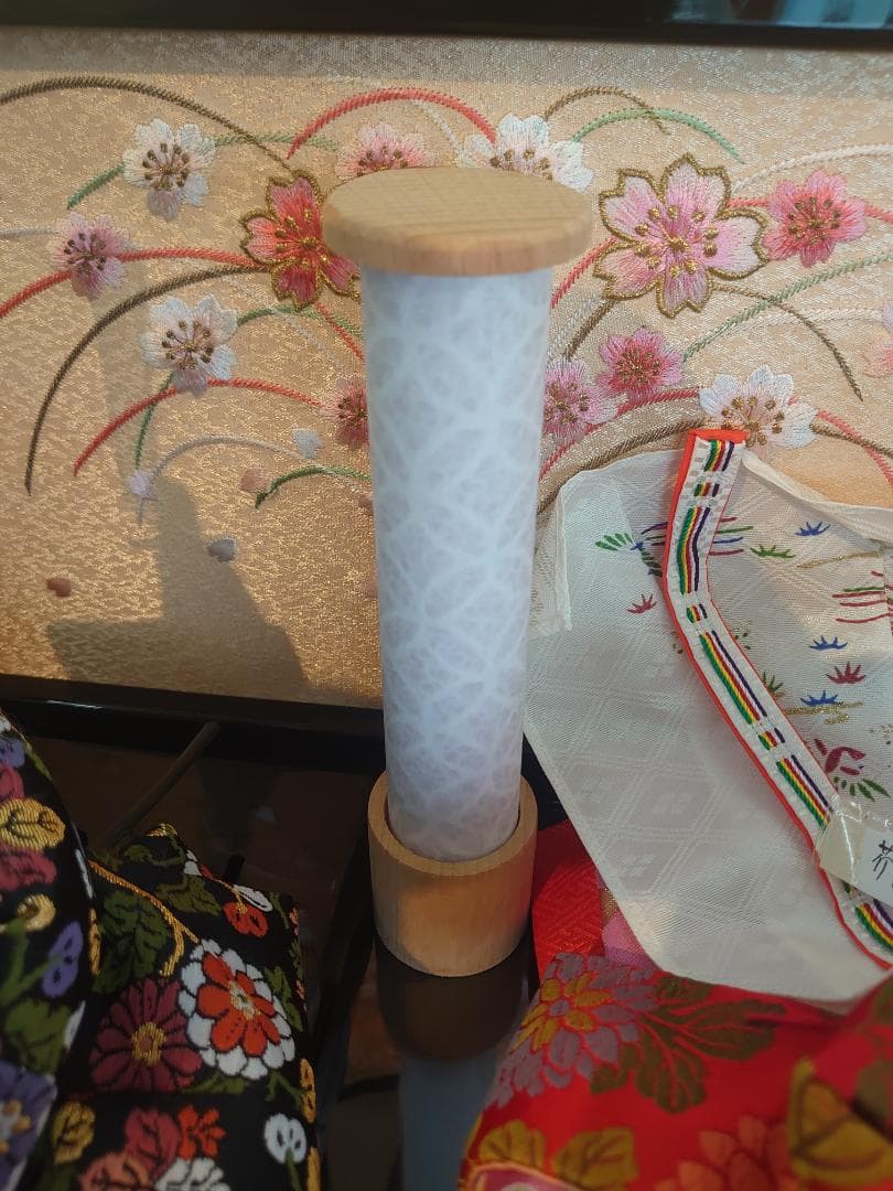 ●新品おひなさま●　桜づくし刺繍飾り　フルセット