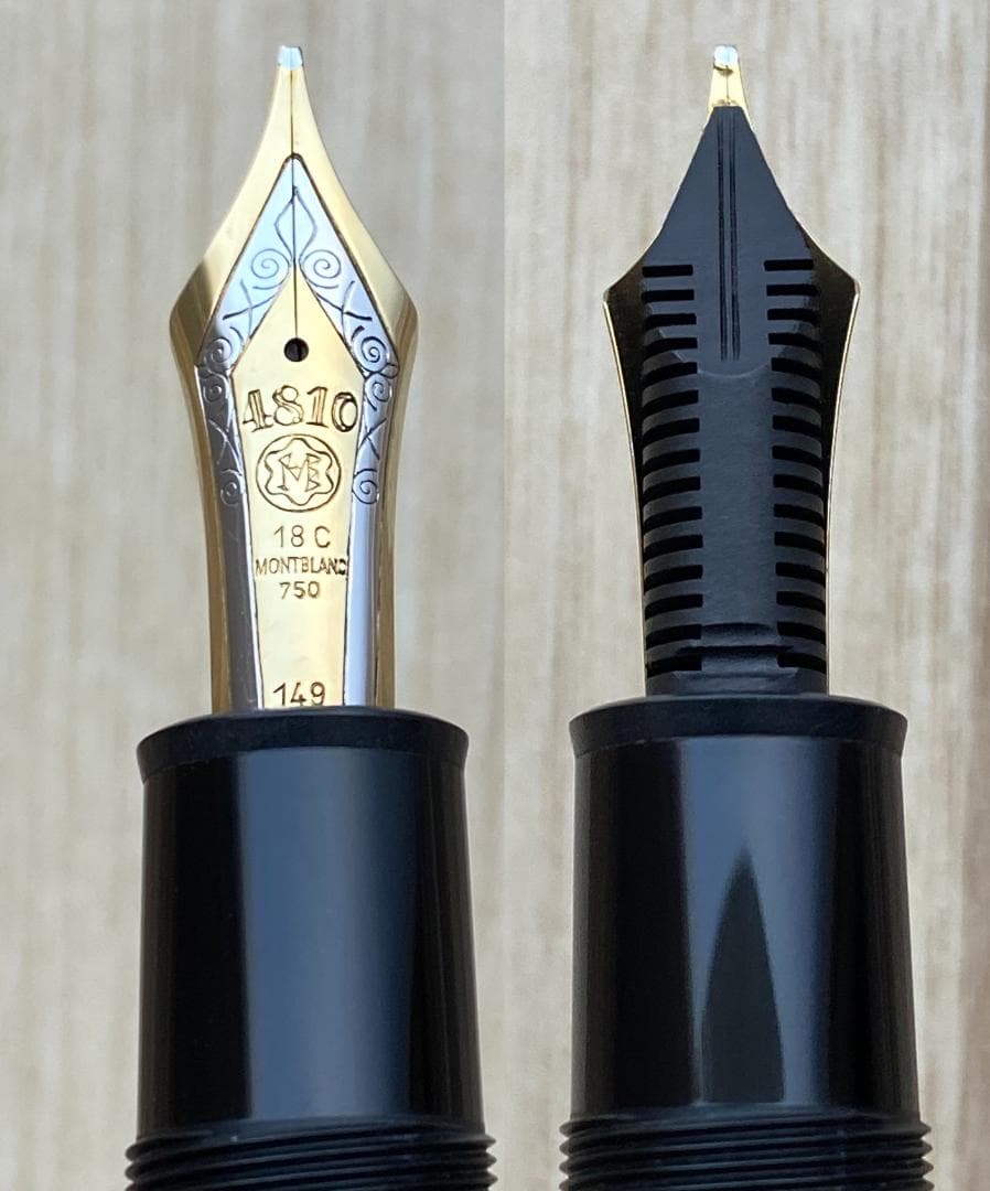 稀少 モンブラン 149 なで肩 おにぎり 18C 750（3帯）太字 万年筆