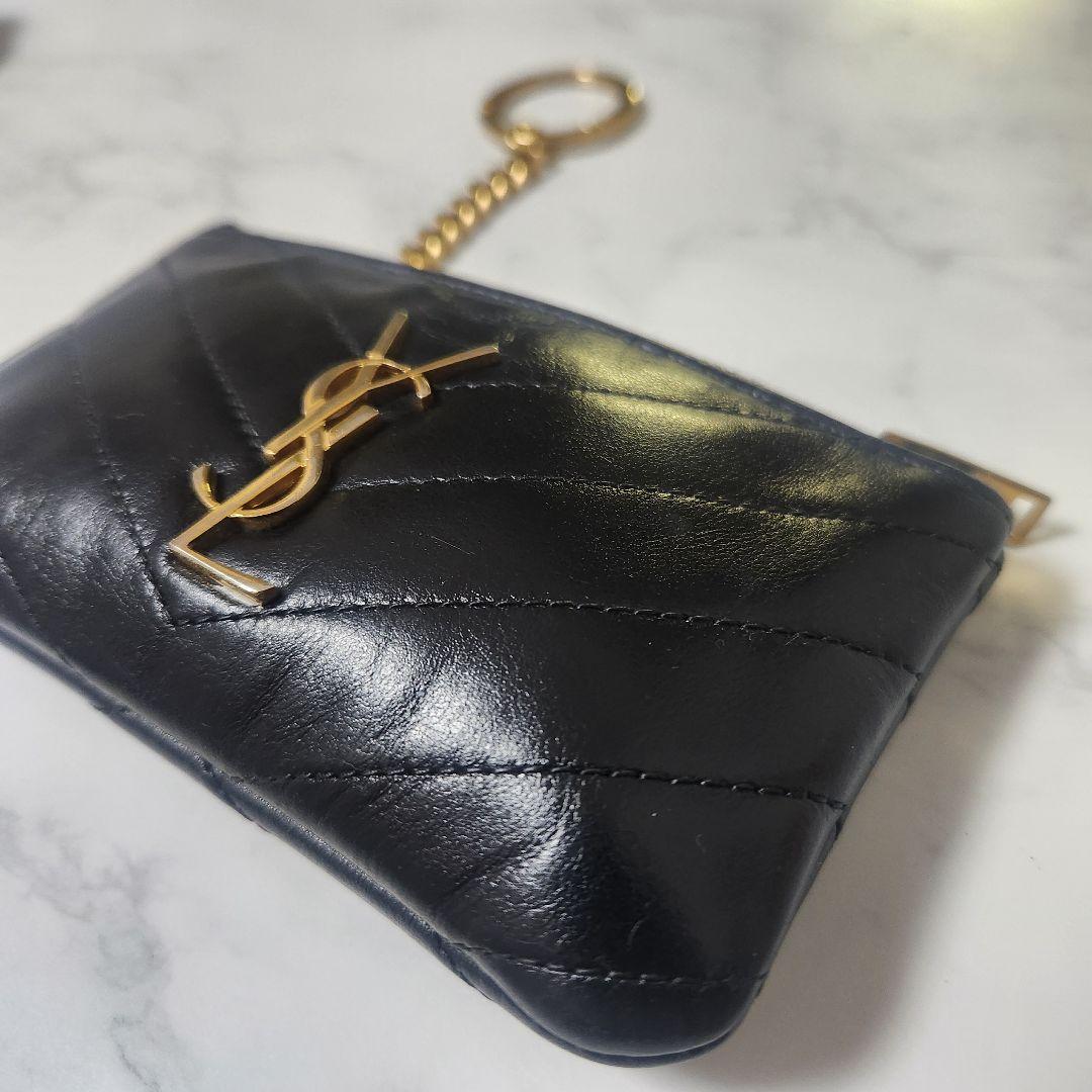 SAINT LAURENT レザー 小銭入れ サンローラン 財布 キー ポーチ