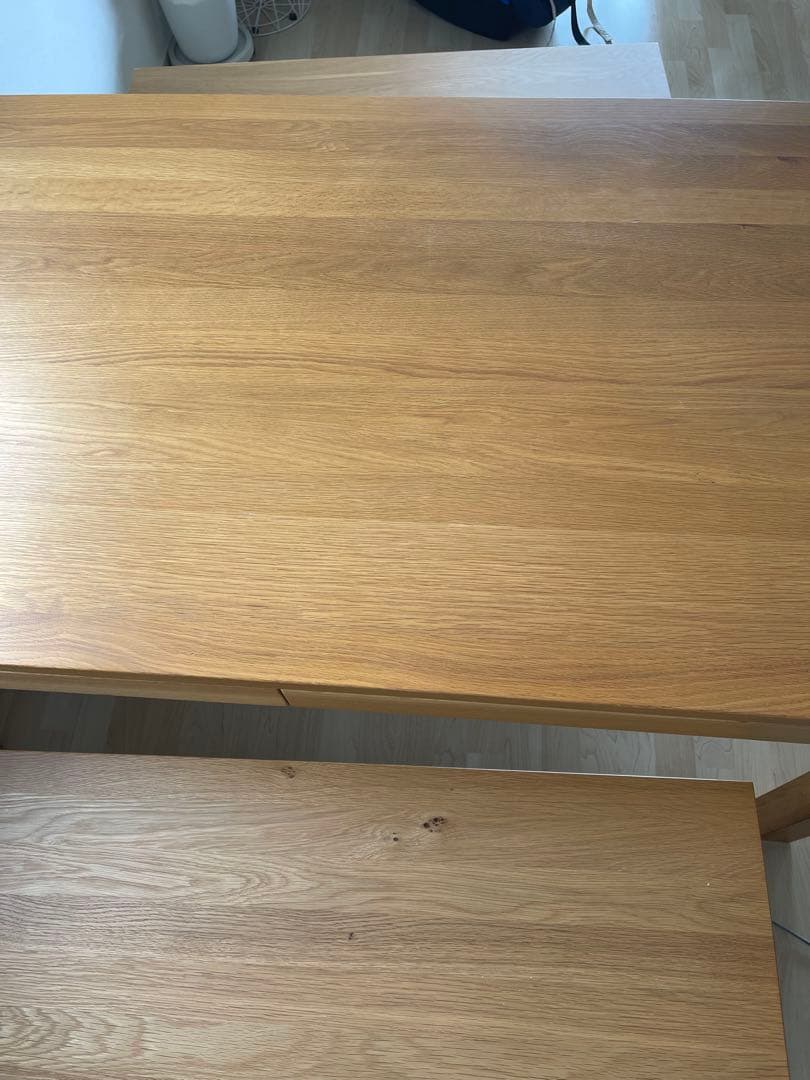 ※送料込み！【無印良品】ナチュラル木製ダイニングテーブル （引き出し付き）