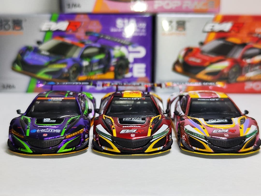 POPRACE NSX EVA エヴァンゲリオン 3台セット