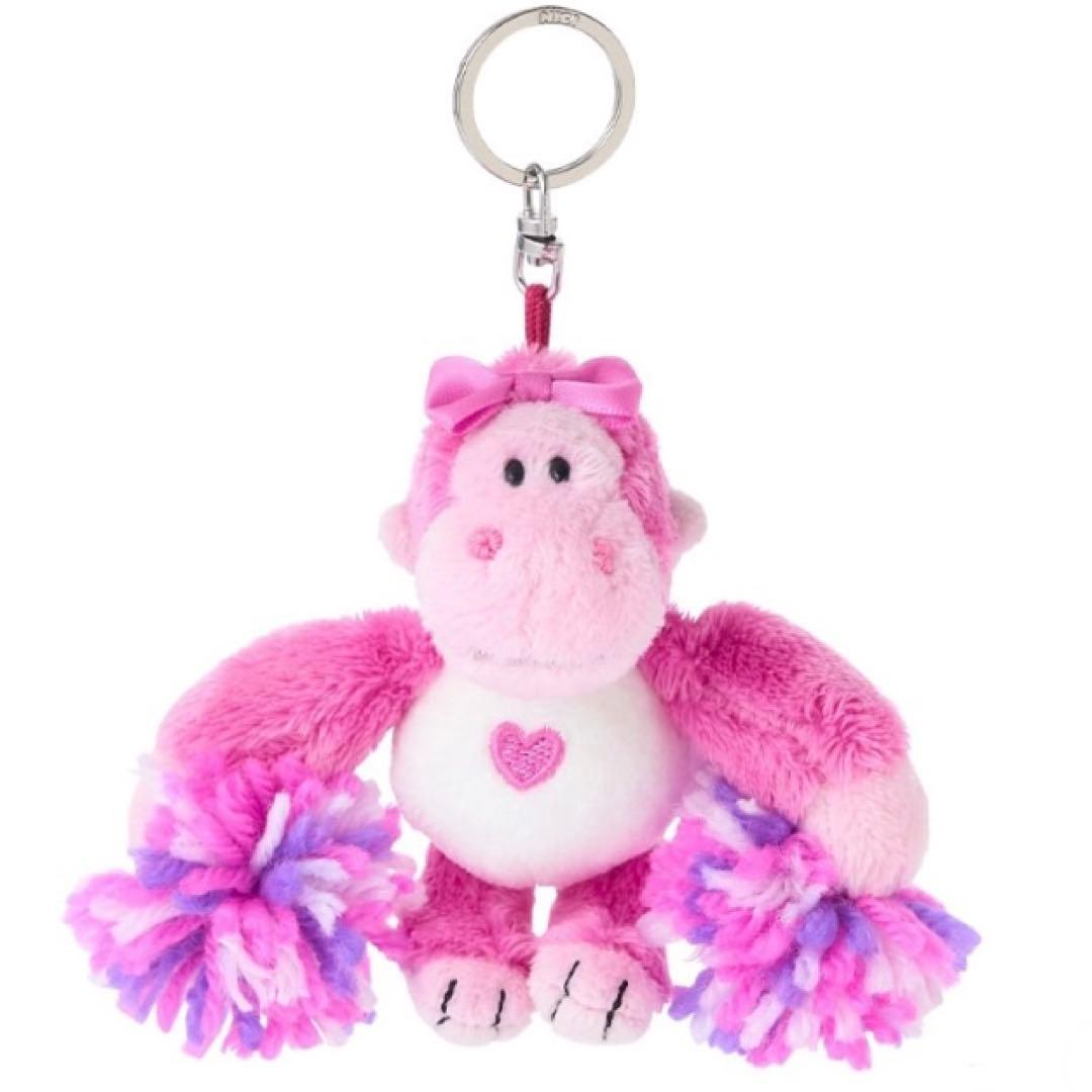 新品・未使用】ニキ NICI ピンクゴリラ キーホルダー - メルカリ