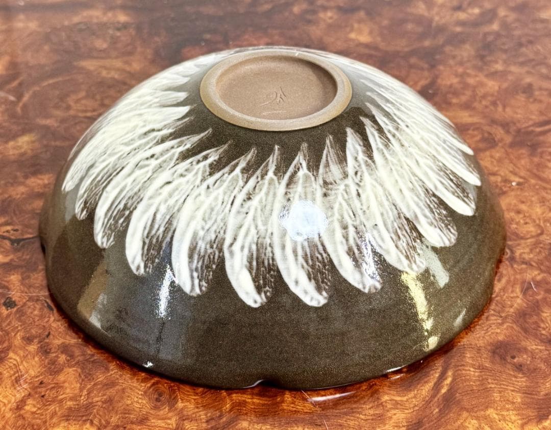 現川焼 十三代 横石臥牛 菓子器 共箱 長崎県無形文化