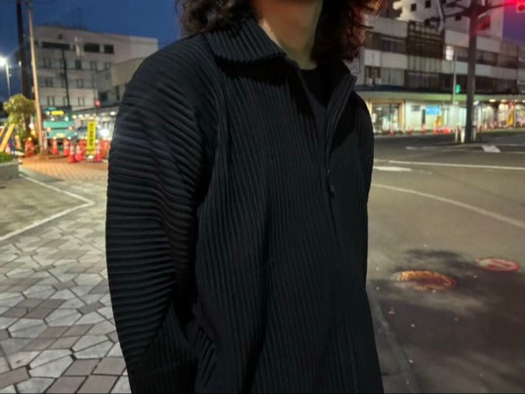 ꧁꧂ Homme Plissé Issey Miyake ジップシャツジャケット