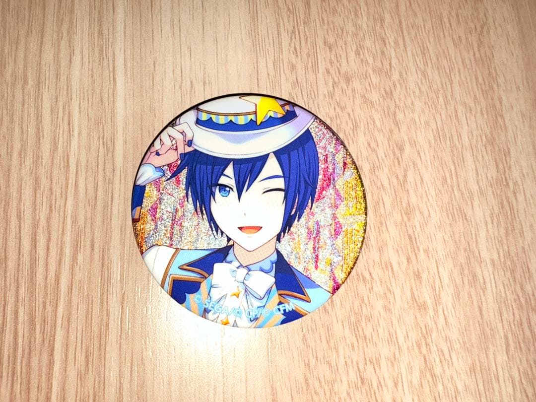 プロセカ KAITO グリッター缶バッジ - メルカリ