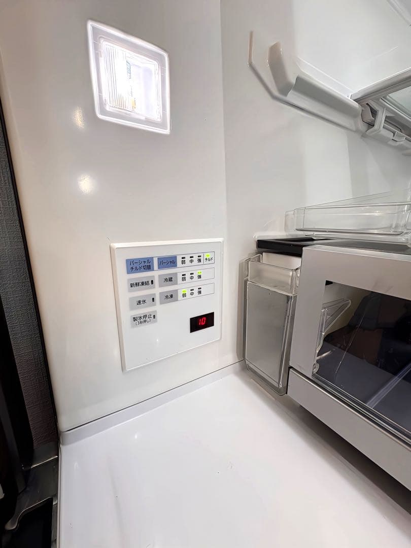 送料込引取可！パナソニックNR-F554WPX 550Lフルフラットガラスミラー