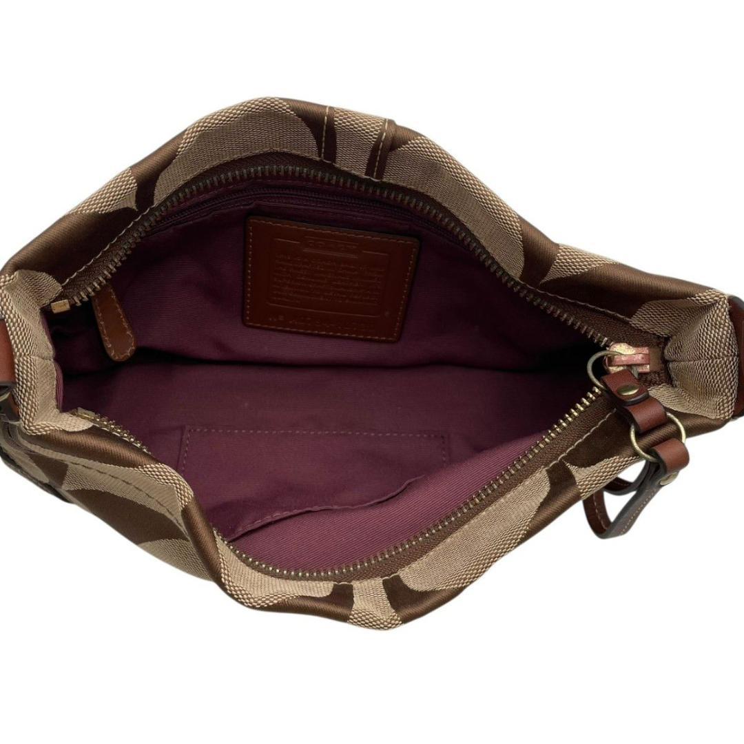 美品 コーチ ショルダーバッグ ワンショルダー キャンバス ブラウン 10730