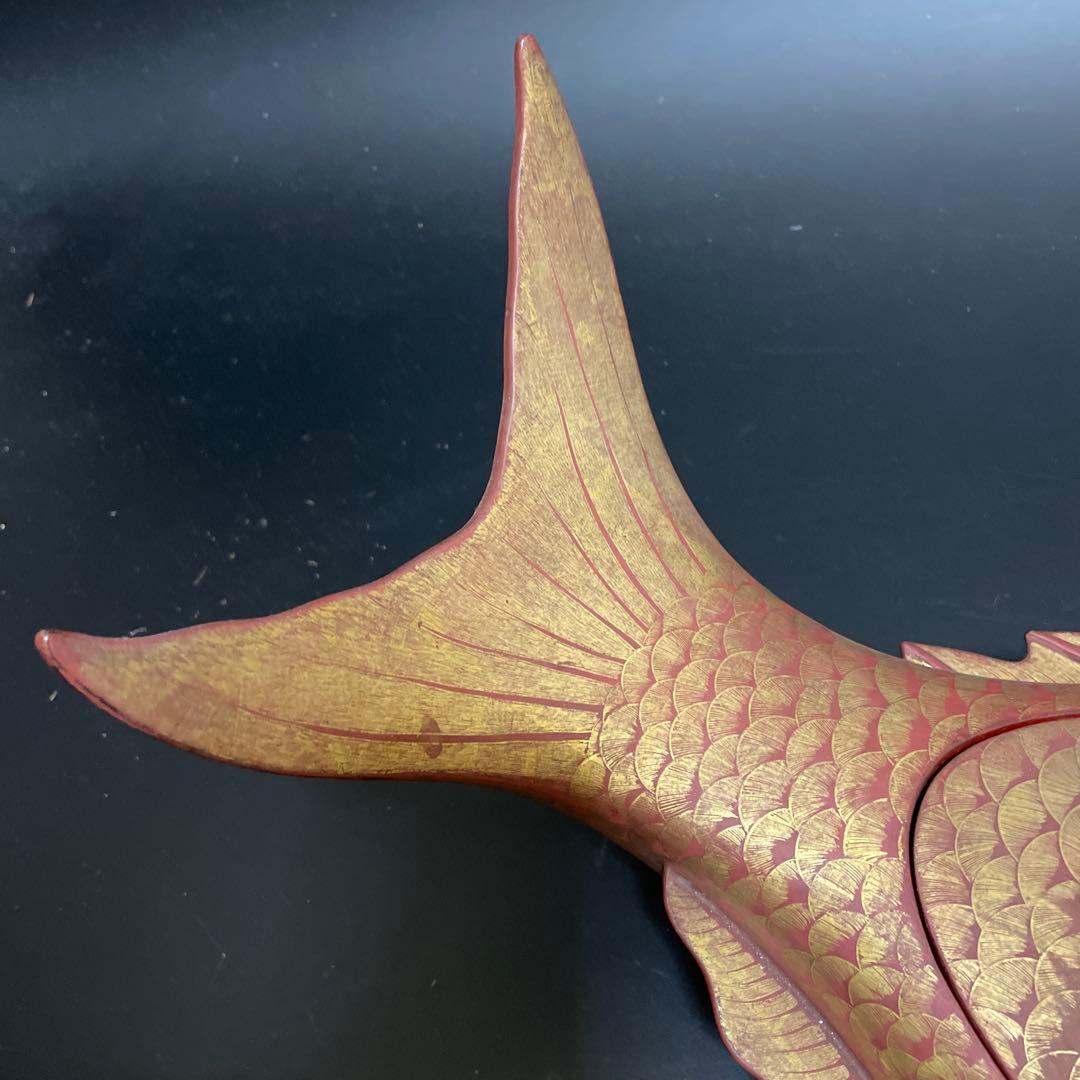 時代物特大木製鯛菓子器刺身盛り