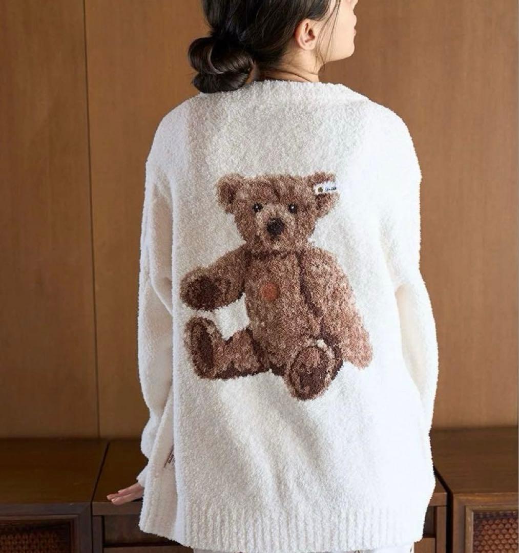 ジェラートピケ【Steiff】【UNISEX】パウダージャガードカーディガン