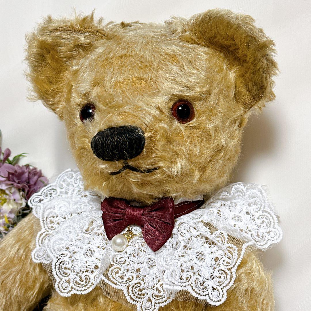 ❤️美形❤️大きめチャドバレーベア　1940's アンティークベア　テディベア