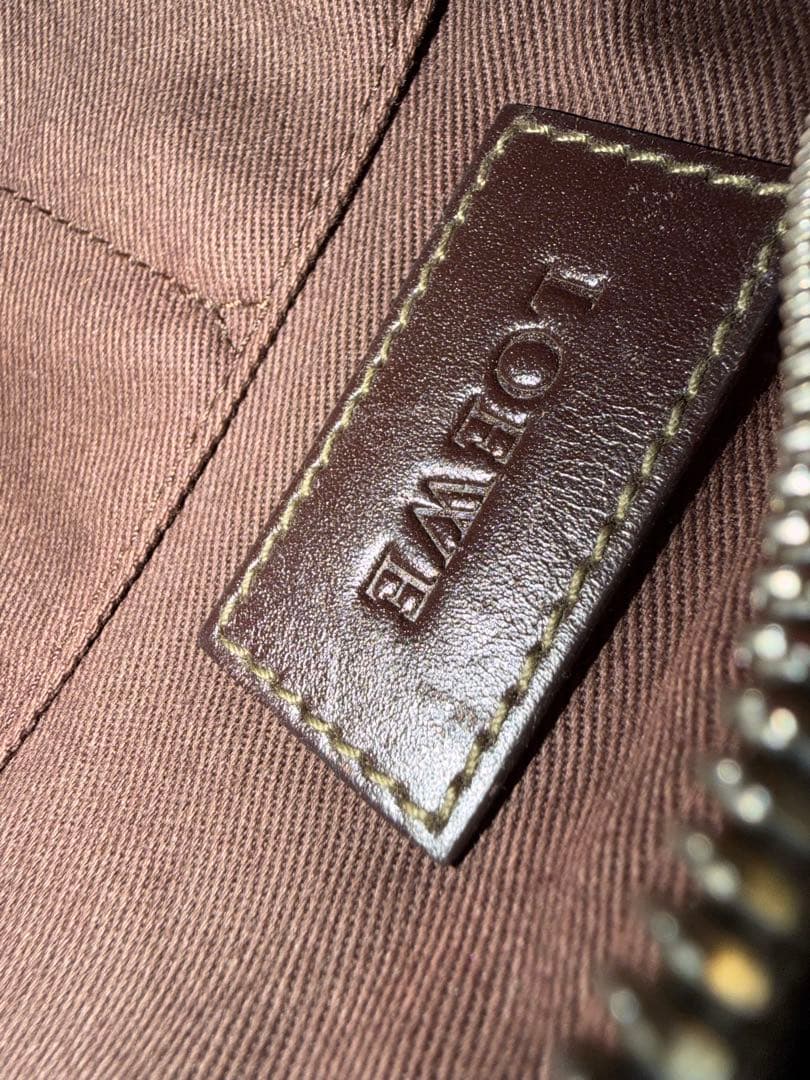 LOEWE ロエベ ヴィンテージ アナグラム キャンバス ショルダーバッグ