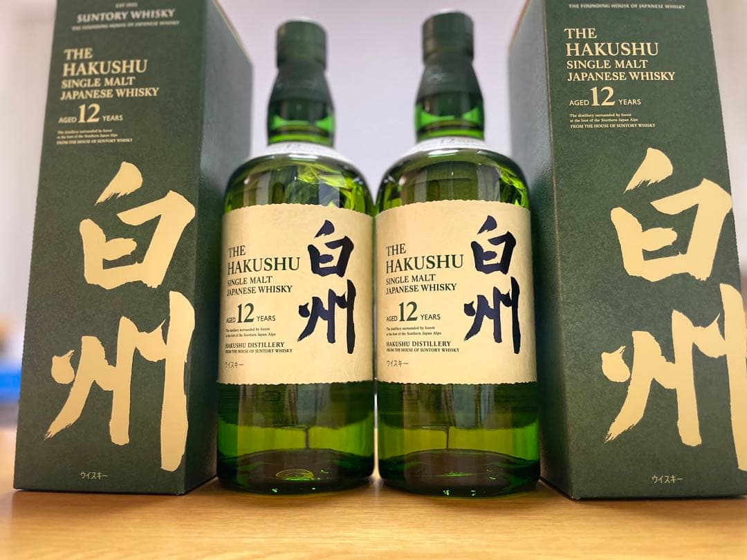 サントリージャパニーズウィスキー白州12年700ml 2本セット