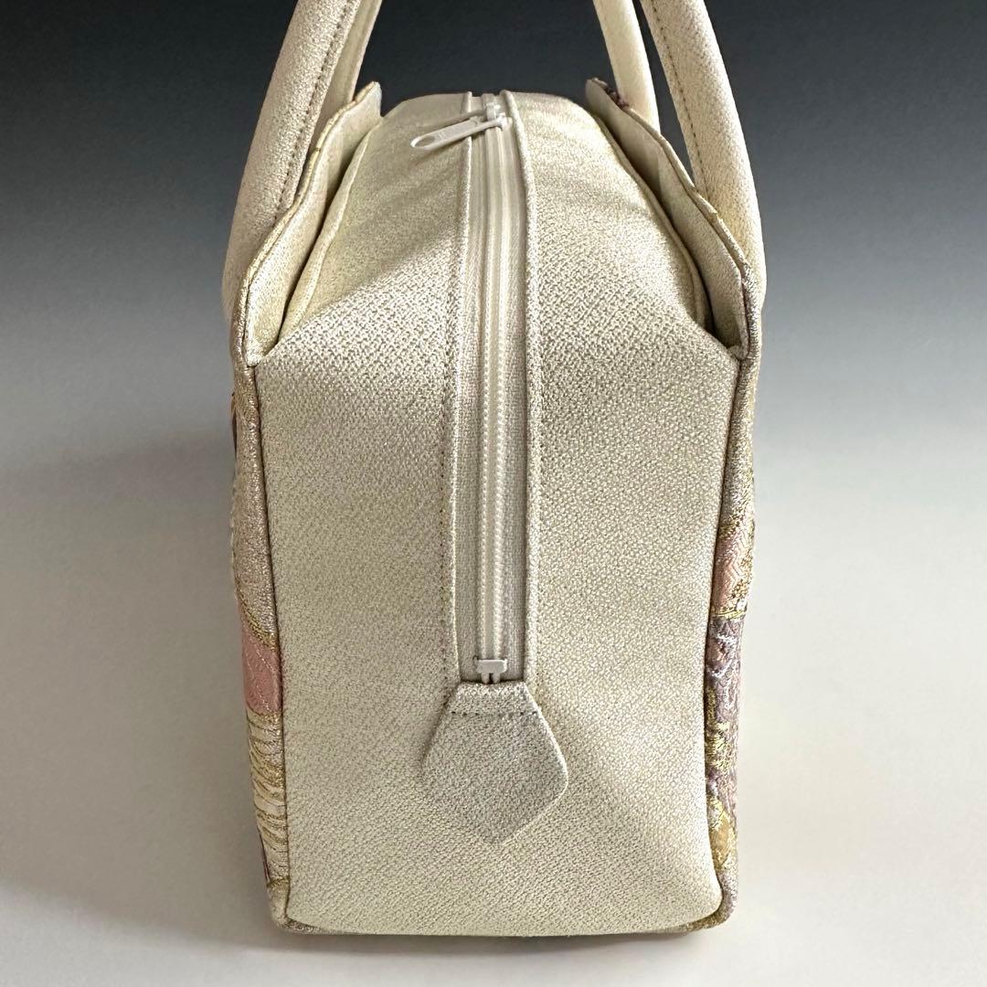 新品未使用 ！！特別セール！！京都 西陣 正絹 帯使用 利休バッグ　25119