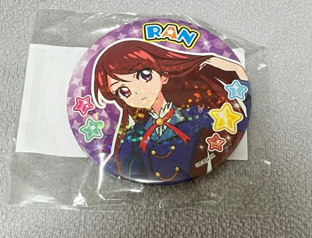 アイカツ　紫吹蘭　缶バッチ　未開封　アイカツストア