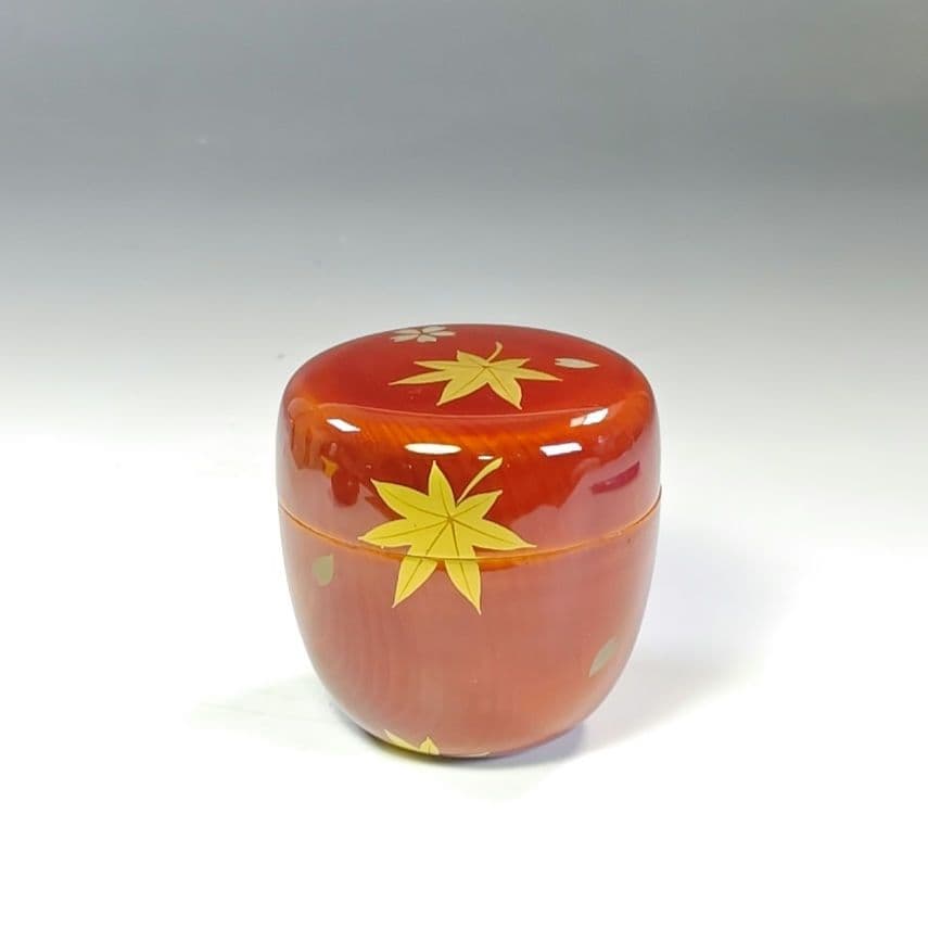 イ804 棗『堀内宗完（兼中斎）極箱』『雲錦蒔絵　春慶　棗』茶道具