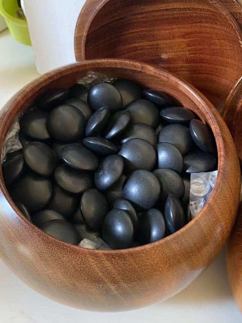 天然本蛤那智黒石 碁石囲碁道具大号